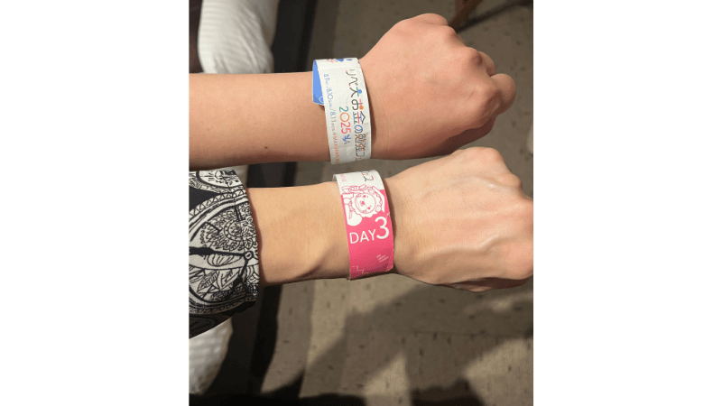 リベフェス入場ブレスの写真